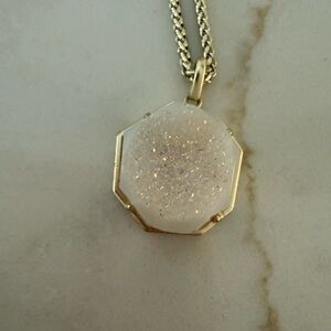 Kendra Scott Adjustable Drusy necklace